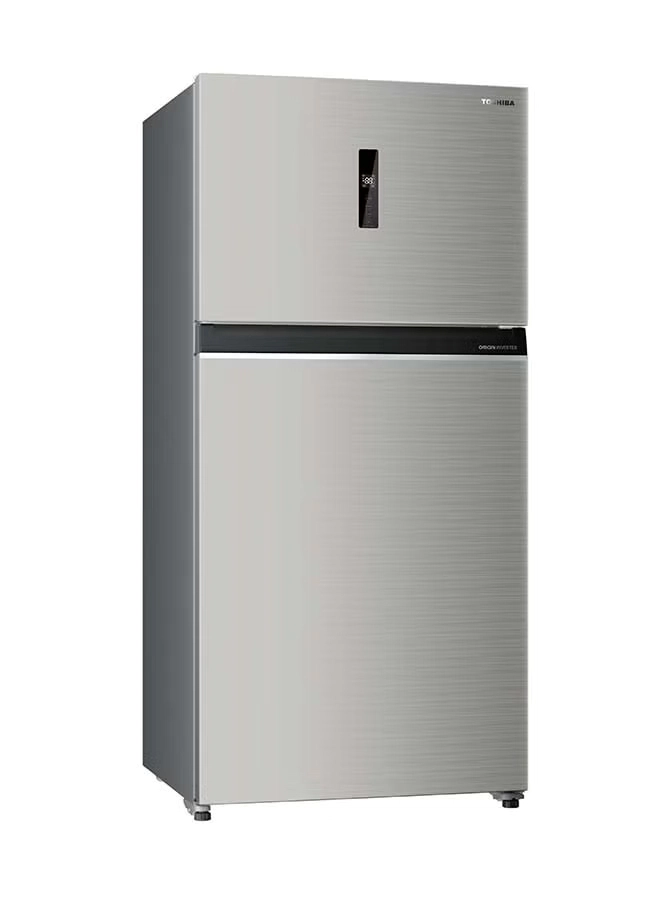 ثلاجة توشيبا بابين 21.5 سلفر GR-RT835WE-PMU(49)