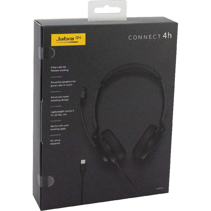 Jabra Connect 4h Stereo USB-C Headset Black