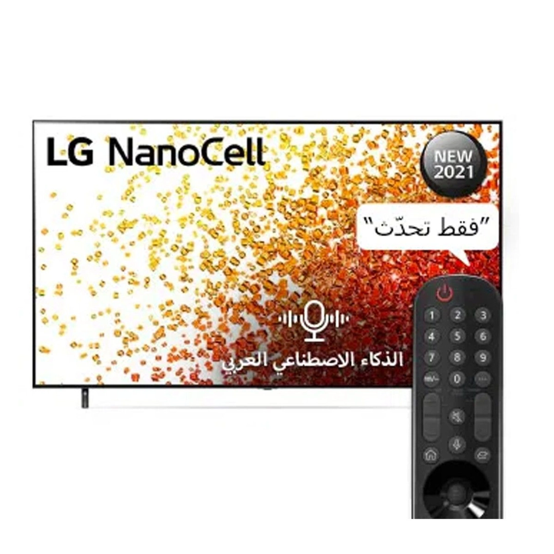 تلفزيون NanoCell من إل جي بدقة 4K حقيقية مقاس 55 بوصة من السلسلة 90، ألوان خلايا النانو، 55NANO90VPA
