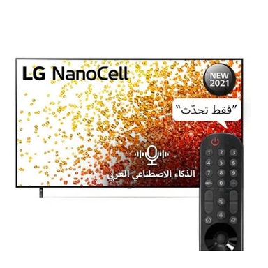 تلفزيون NanoCell من إل جي بدقة 4K حقيقية مقاس 55 بوصة من السلسلة 90، ألوان خلايا النانو، 55NANO90VPA