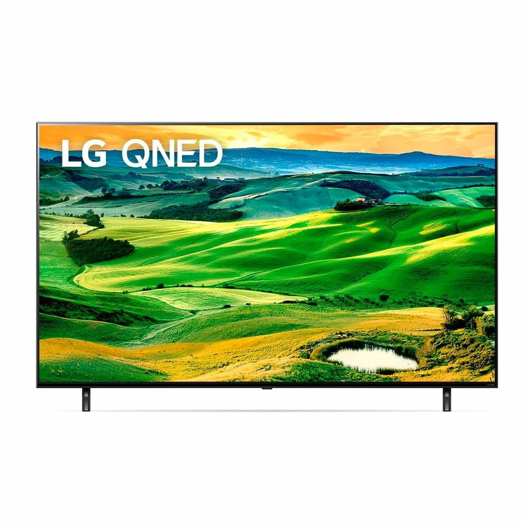 LG Real 4K Quantum Dot NanoCell Colour Technology LED TV 55 Inch QNED80 Series, Cinema Screen Design 4K Cinema HDR WebOS Smart AI ThinQ Local Dimming, 55QNED806QA