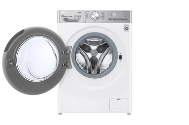 LG Front Load Washer-Dryer 12 KG, 8 KG, White, WSV1208WHT