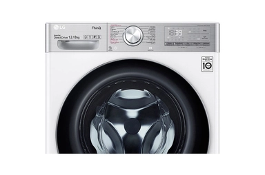 LG Front Load Washer-Dryer 12 KG, 8 KG, White, WSV1208WHT
