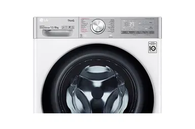غسالة LG اتوماتيك امامية 12 ك ابيض تنشيف 8 ك WSV1208WHT