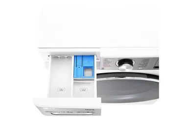 غسالة LG اتوماتيك امامية 12 ك ابيض تنشيف 8 ك WSV1208WHT