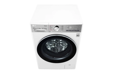 LG Front Load Washer-Dryer 12 KG, 8 KG, White, WSV1208WHT