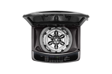 LG 11 Kg Top Load washing Machine, Middle Black Colour, TurboWash3D™, Steam, Tub Clean, WTS11HHDK