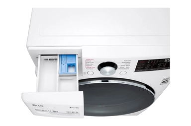 LG Front Load Washer-Dryer 15 KG, 8 KG, White, WS1508WHT