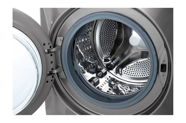 LG Front Load Washer-Dryer 15 KG, 8 KG, Silver Steel, WS1508XMT