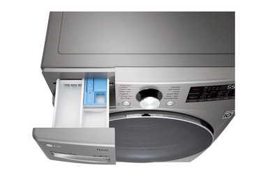 LG Front Load Washing Machine 15 kg, Steel, WF1510XMT