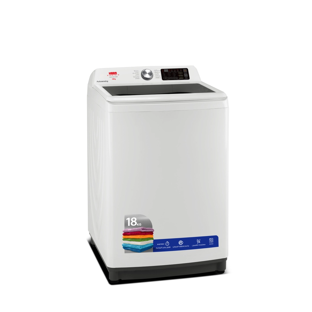 Haam Top Load Washing Machine 18 KG, HWM180W-23AM