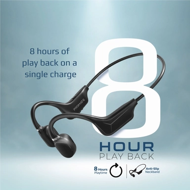 Promate Audio Conduct Endurance Wireless Headphone Black