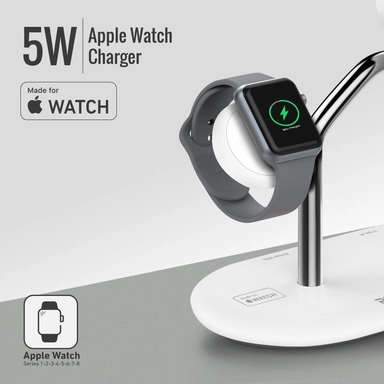 بروميت , شاحن لاسلكي بقدرة 65 واط مع Apple MagSafe بقدرة 15 واط ,أبيض