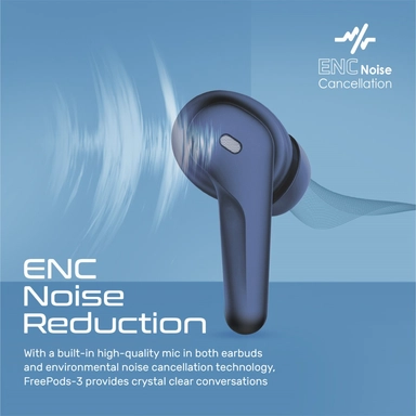 بروميت , سماعة أذن ENC عالية الوضوح مع IntelliTouch , أزرق