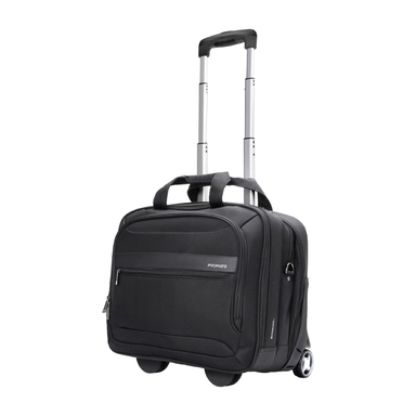 Promate Laptop Trolley Bag Water Resistance 16 inch Black