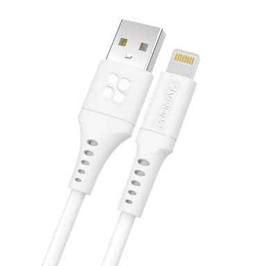 Promate 20W Fast Charging USB-C TO Lightning Cable 2M White
