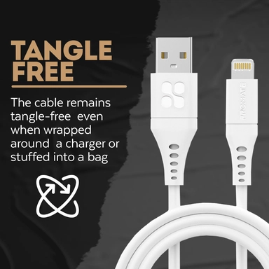 Promate 20W Fast Charging USB-C TO Lightning Cable 2M White