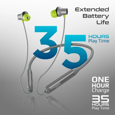 Promate Sporty Bluetooth V5.2 Neckband ANC Earphones Grey