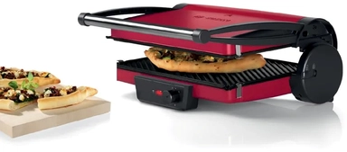 Bosch W2000 Double-Sided Grill, Red, TCG4104GB