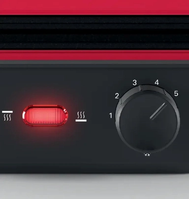 Bosch W2000 Double-Sided Grill, Red, TCG4104GB