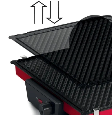 Bosch W2000 Double-Sided Grill, Red, TCG4104GB