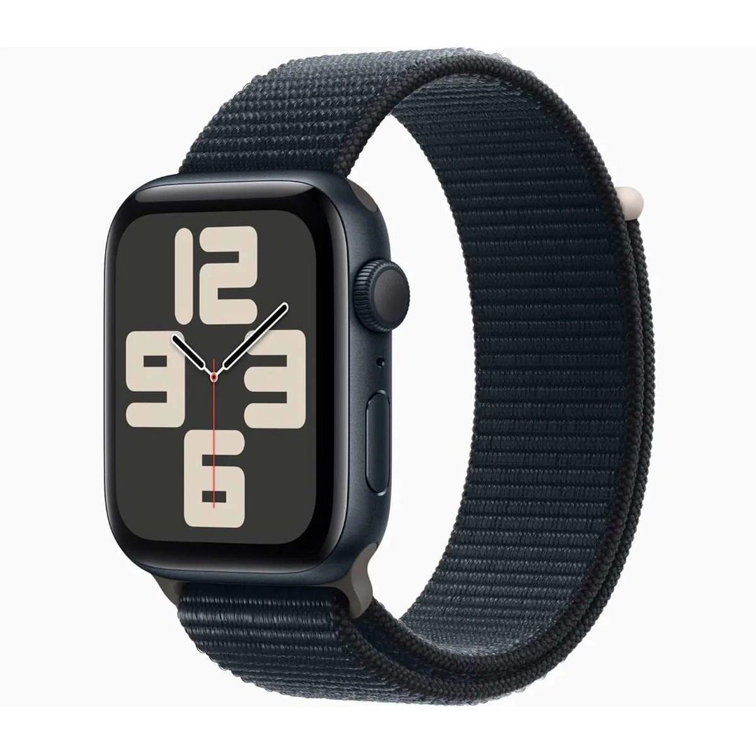 Apple Watch SE GPS 44mm Midnight Aluminium Case Sport Loop