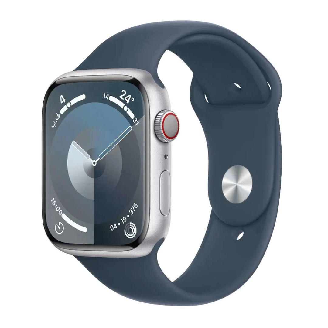 Apple Watch Series9 GPS+Cellular 45mm Silver & Blue Band-M/L