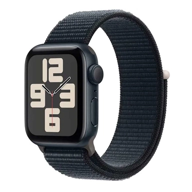 Apple Watch SE GPS 40mm Midnight Aluminium Case Sport Loop