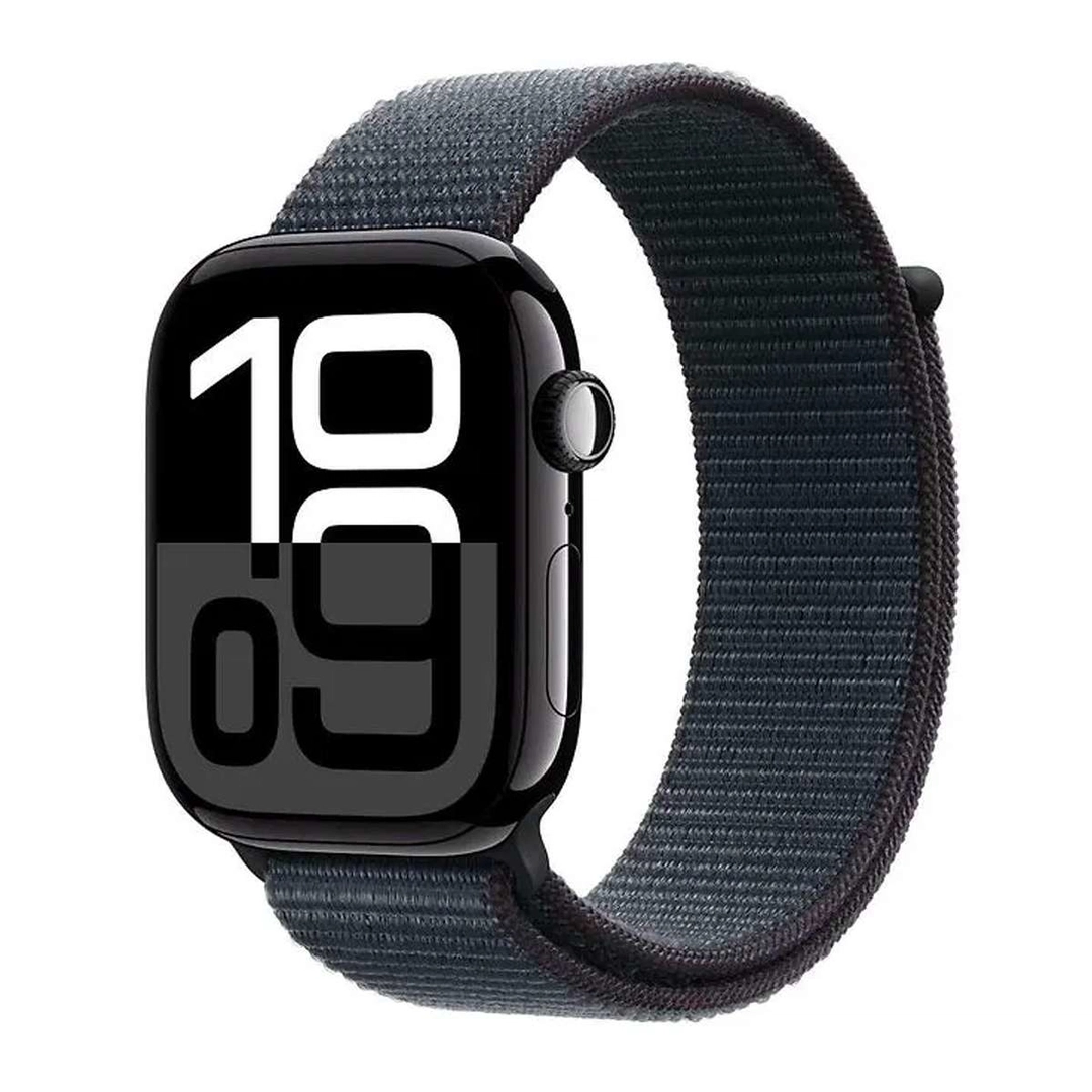 Apple Watch Series 10 GPS 46mm Jet Black Aluminium Case with Ink Sport Loop