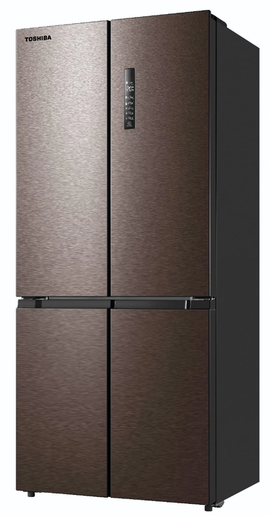 Toshiba Side by Side Refrigerator 4 Doors 16.2 cu.ft, Gray, GR-RF610WE-PMU (37)