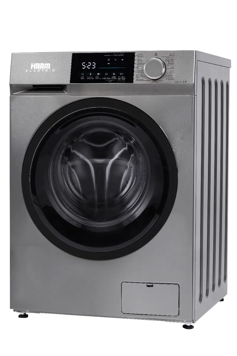 Haam Front Load ,Washing Machine ,10.5 kg, Inverter, Silver, HMFL105SMINV