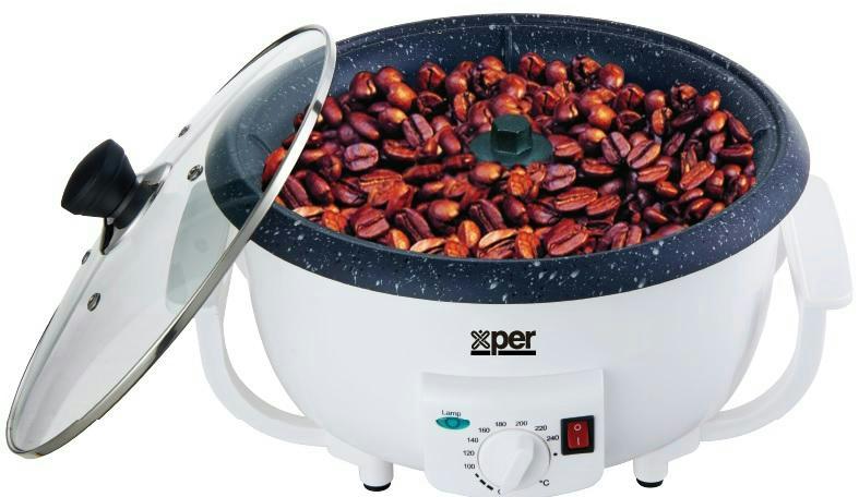 Xper coffee roaster 800 watts, 300 g, granite, thermal control, XPCR-201
