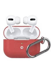 بايكرون , حافظة من السيليكون لسماعات AirPods Pro ,أحمر