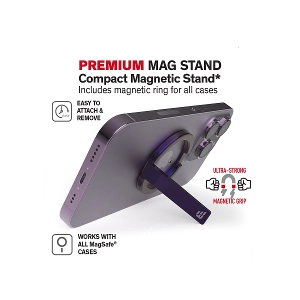 Baykron Compact Magnetic Stand For Mobile D-Purple