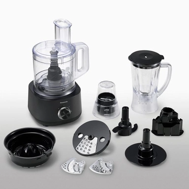 Panasonic Food Processor with 9 Accessories for 25 Functions, MK-F510KTZ