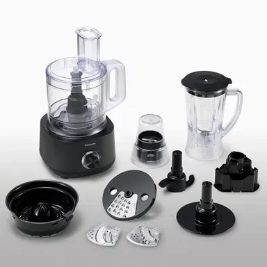 Panasonic Food Processor with 9 Accessories for 25 Functions, MK-F510KTZ