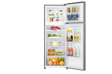 LG 9 Cu.Ft, Top Freezer Refrigerator, Platinum Silver Color, Smart Diagnosis, Inverter Compressor, LT10CBBDIN
