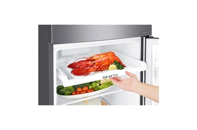 LG 9 Cu.Ft, Top Freezer Refrigerator, Platinum Silver Color, Smart Diagnosis, Inverter Compressor, LT10CBBDIN