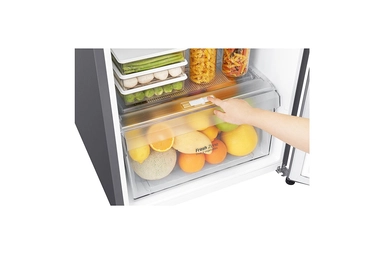 LG 9 Cu.Ft, Top Freezer Refrigerator, Platinum Silver Color, Smart Diagnosis, Inverter Compressor, LT10CBBDIN