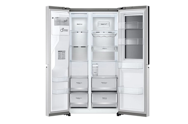 LG Side By Side Refrigerator 21.7 CU.ft, Silver Platinum, LS25HVLVLV