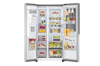 LG Side By Side Refrigerator 21.7 CU.ft, Silver Platinum, LS25HVLVLV