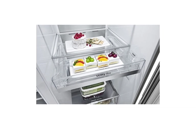 LG Side By Side Refrigerator 21.7 CU.ft, Silver Platinum, LS25HVLVLV