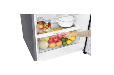 LG Top Freezer Refrigerator 15.4 CU.ft, Smart ThinQ (wifi), Inverter Linear Compressor LT17HBHSLN