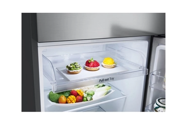 LG 11.8 Cu.Ft, Top Freezer Refrigerator, Platinum Silver color, Smart Diagnosis, Inverter Compressor, LT13CBBSIV