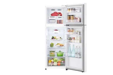 LG 11.8 Cu.Ft, Top Freezer Refrigerator, White color, Smart Diagnosis, Inverter Compressor, LT13CBBWIV