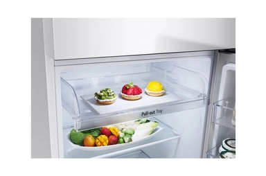 LG 11.8 Cu.Ft, Top Freezer Refrigerator, White color, Smart Diagnosis, Inverter Compressor, LT13CBBWIV