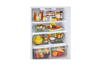 LG 23.2 Cu.Ft, Top Freezer Refrigerator, White, LT24CBBWLH