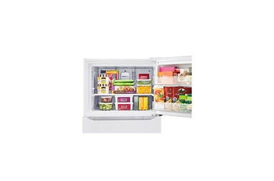 LG 23.2 Cu.Ft, Top Freezer Refrigerator, White, LT24CBBWLH
