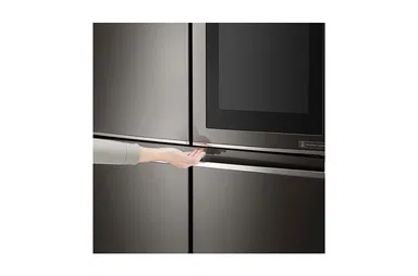 LG 26.7 cu.ft Instaview Door-In- Door Refrigerator, black, Less Cold Air Loss, M334VBMLD