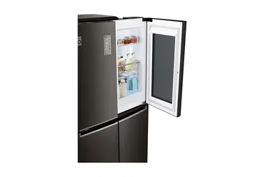 LG 26.7 cu.ft Instaview Door-In- Door Refrigerator, black, Less Cold Air Loss, M334VBMLD